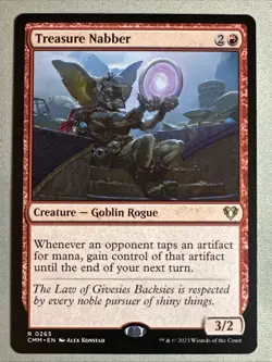MTG / Treasure Nabber / CMM / #265 / Regular / Rare / NM - Image 1