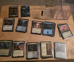 MTG Universes Beyond Warhammer 40k Forces Of The Imperium Commander deck Sleeved - Image 1