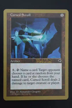 Magic The Gathering MTG CURSED SCROLL WCD 1999: Mark Le Pine MP Played - Image 1