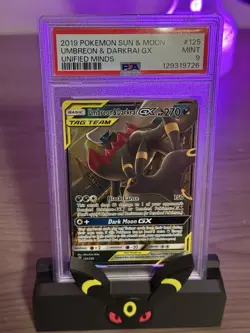 Pokemon Umbreon & Darkrai GX PSA 9 Ultra Rare Holo 125/236 Sm-Unified Minds - Image 1