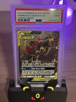 Pokemon Umbreon & Darkrai GX PSA 9 Ultra Rare Holo 125/236 Sm-Unified Minds - Image 2