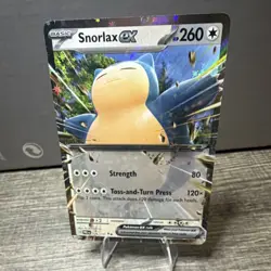 Pokemon Snorlax ex Double Rare Sv: Prismatic Evolutions Holo 076/131 260 HP - Image 1