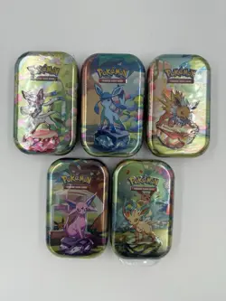 Pokemon Prismatic Evolutions Mini Tins 3x Brand New Sealed Assorted - Image 1
