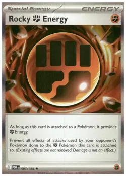 Rocky Energy 87/88 Holo Rare Pokemon Perfect Order NM - Image 1