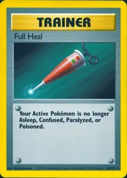 FULL HEAL 82/102 UNCOMMON BASE SET UNLIMITED POKEMON MP - Image 1