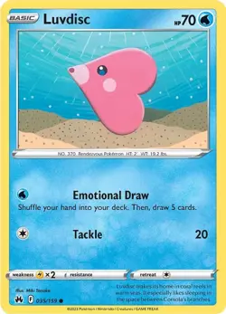 Pokemon TCG - Luvdisc 035/159 Crown Zenith Regular - Image 1