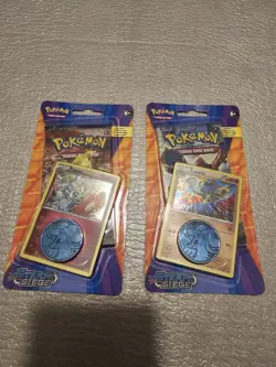 Pokemon TCG Steam Siege XY Lucario Blister Coin Booster Pack 2016 - Image 1