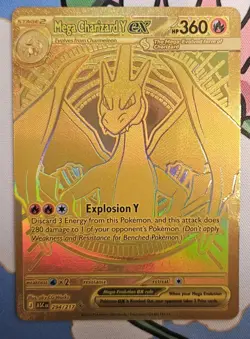Pokemon Mega Charizard Y EX 294/217 Ascended Heroes Mega Hyper Rare Holo - Image 1