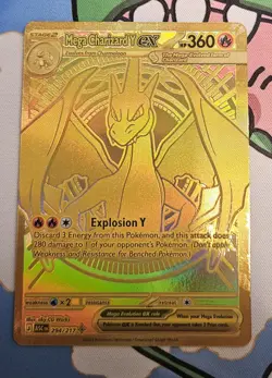 Pokemon Mega Charizard Y EX 294/217 Ascended Heroes Mega Hyper Rare Holo - Image 2