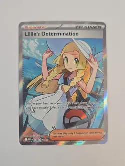 🔥Pokemon TCG-Lillie's Determination-169/132-Me01: Mega Evolution-Holo-M/NM!🔥 - Image 1
