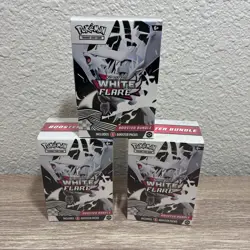 Pokemon TCG Scarlet and Violet WHITE FLARE Booster Bundle 6 packs NEW SEALED X 3 - Image 1