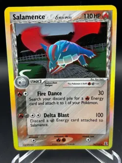 2005 Pokemon Salamence (Delta Species) 14/113 Delta Species Holo Rare LP - Image 1