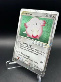 2003 Chansey ex 96/109 Ruby and Sapphire Holo Ultra Rare Pokemon TCG Vintage - Image 3