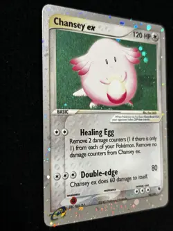 2003 Chansey ex 96/109 Ruby and Sapphire Holo Ultra Rare Pokemon TCG Vintage - Image 4