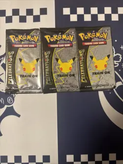 Celebrations Booster Packs, Pokemon, 3 Packs, Sealed/Brand New, English - Image 1