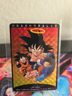 Dragon Ball Z Hero Collection Card Number 314 Goten Gohan Goku Prism - Image 1