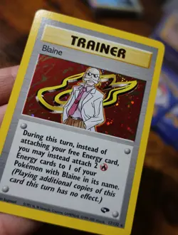 Blaine 17/132 Gym Challenge Holo Rare Pokemon Card VLP-NM - Image 3