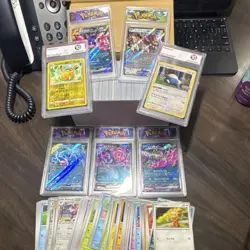 Nintendo Pokemon TCG Pokemon GO Pikachu Snorlax Holo Card Lot 2022 - Image 1