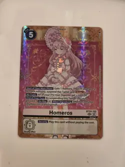Digimon Card Game Homeros BT24-102 SEC Foil Time Stranger Secret Rare - Image 4