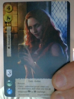 A Game Of Thrones 1st Edition LCG Melisandre Alt Art Promo Card - Image 1