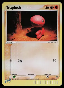 Pokemon Card - Trapinch Dragon 78/97 Reverse Holo Common - Image 1