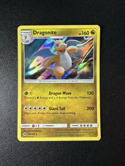 Dragonite 96/149 Holo Rare Pokemon TCG card Sun & Moon NM - Image 1