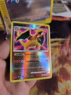 Pokemon Karte Card Charizard Glurak LV. 55 Secret Wonders Reverse Holo Exc- - Image 5
