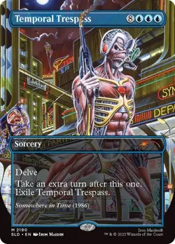 MTG - Temporal Trespass - Iron Maiden Secret Lair - Magic the Gathering - Image 1