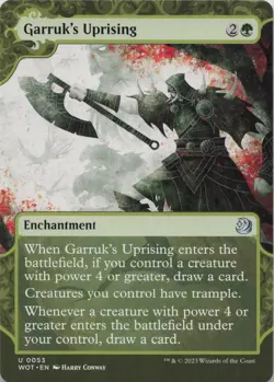 Garruk's Uprising U Wilds of Eldraine: Enchanting Tales 53 NM MTG - Image 1