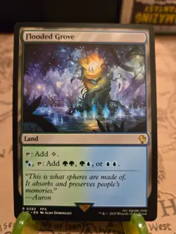 MTG Flooded Grove Commander: Final Fantasy Regular Rare NM - Image 1