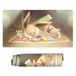 Eevee - Board Card Game Pokemon Playmat Game Mousepad Play Mat of TCG 2132 - Image 1