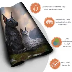 RIN AND SERI, INSEPARABLE -Magic The Gathering Playmat MTG CCG TCG Playmat - Image 3