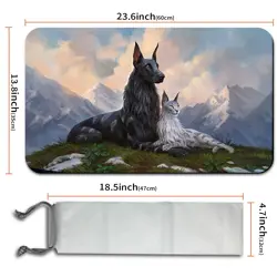 RIN AND SERI, INSEPARABLE -Magic The Gathering Playmat MTG CCG TCG Playmat - Image 4