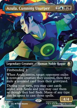 Azula, Cunning Usurper (Borderless) [TLA - 303] - NM [Normal] TCG MTG - Image 1