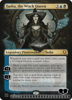 Tasha, the Witch Queen (Borderless) [CLB - 364] - NM [Normal] TCG MTG - Image 1