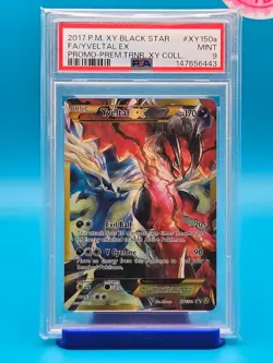 PSA 9 - 2017 POKEMON XY BLACK STAR PROMO XY150a FULL ART/YVELTAL - Image 1