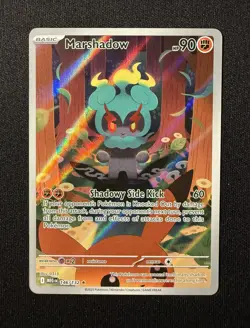 Pokemon Marshadow 146/132 ME01: Mega Evolution Illustration Rare - Pack Fresh - Image 1