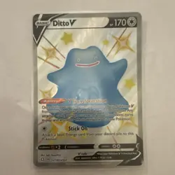 Pokemon Ditto V SV118/SV122 Shining Fates: Shiny Vault Shiny Holo Rare Holo - Image 1