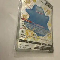 Pokemon Ditto V SV118/SV122 Shining Fates: Shiny Vault Shiny Holo Rare Holo - Image 2