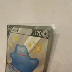 Pokemon Ditto V SV118/SV122 Shining Fates: Shiny Vault Shiny Holo Rare Holo - Image 3
