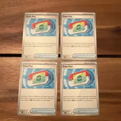 4x Poke Pad Playset 198/217 Pokemon Trainer Ascended Heroes - Image 1