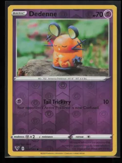 Dedenne 077/185 Pokemon Vivid Voltage Common Near Mint Reverse Holo - Image 1