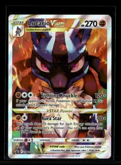 Pokemon 2023 Crown Zenith Lucario VSTAR #SWSH291 - Image 1