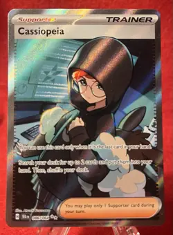 Pokemon Shrouded Fable Cassiopeia 86/64 Ultra Rare Full Art Trainer Holo - Image 1