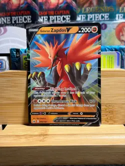 GALARIAN ZAPDOS V 080/198 SWSH Chilling Reign Double Rare Pokemon TCG NM - Image 1