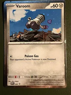 Pokemon TCG Varoom 26/102 SVP Scarlet & Violet Black Star Promos Scarlet & Viole - Image 1