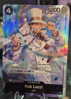 One Piece Rob Lucci OP05-093 Super Rare Foil Alternate Art Awakening Era - Image 1