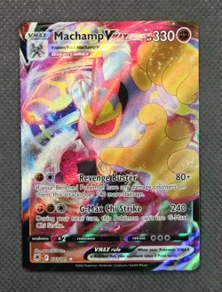 2022 Pokemon Machamp VMAX 073/189 Astral Radiance Ultra Rare TCG Holo Card NM - Image 1