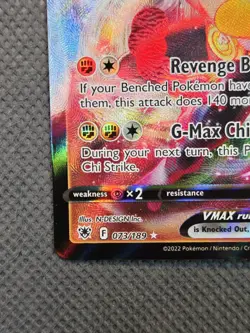 2022 Pokemon Machamp VMAX 073/189 Astral Radiance Ultra Rare TCG Holo Card NM - Image 5