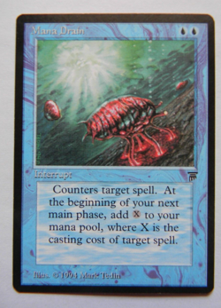 MANA DRAIN : LEGENDS : MTG : 1994 : NEAR MINT : SEE PHOTO'S - Image 1